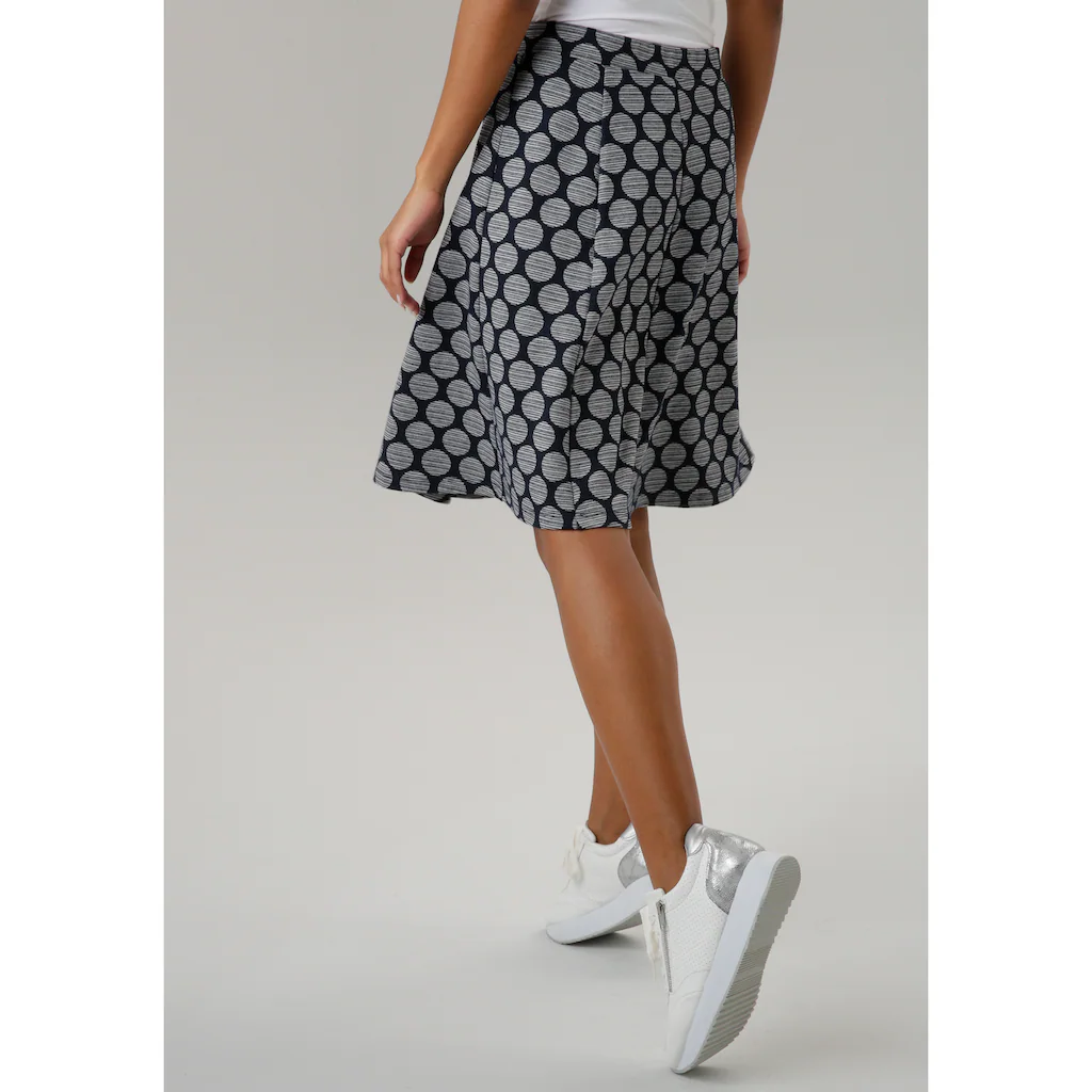 Aniston SELECTED Jerseyrock Mit Gestreiften Punkten