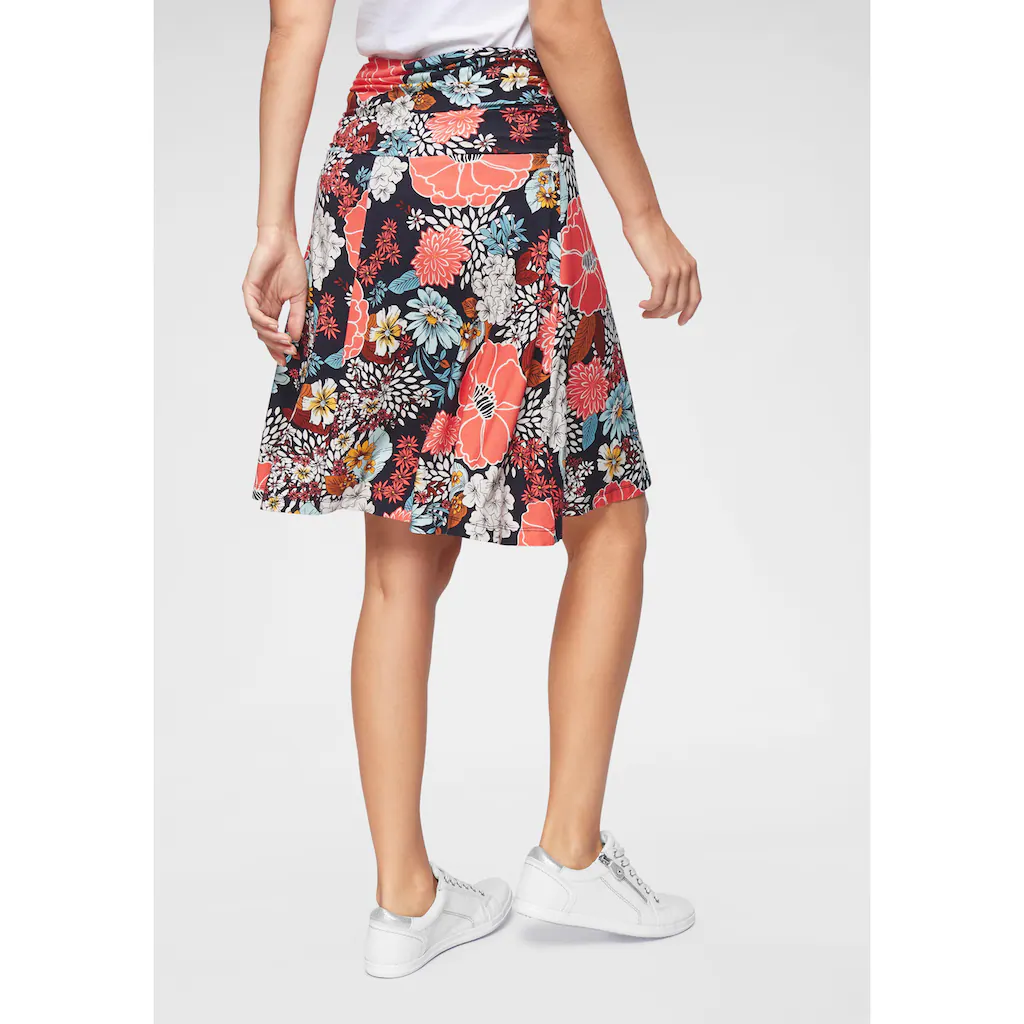 Aniston SELECTED Jerseyrock Mit Raffung Am Bund