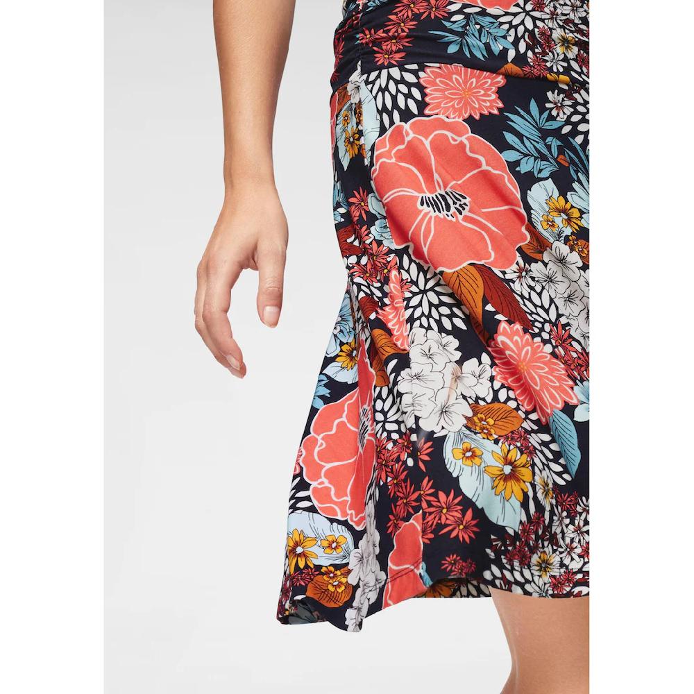 Aniston SELECTED Jerseyrock Mit Raffung Am Bund