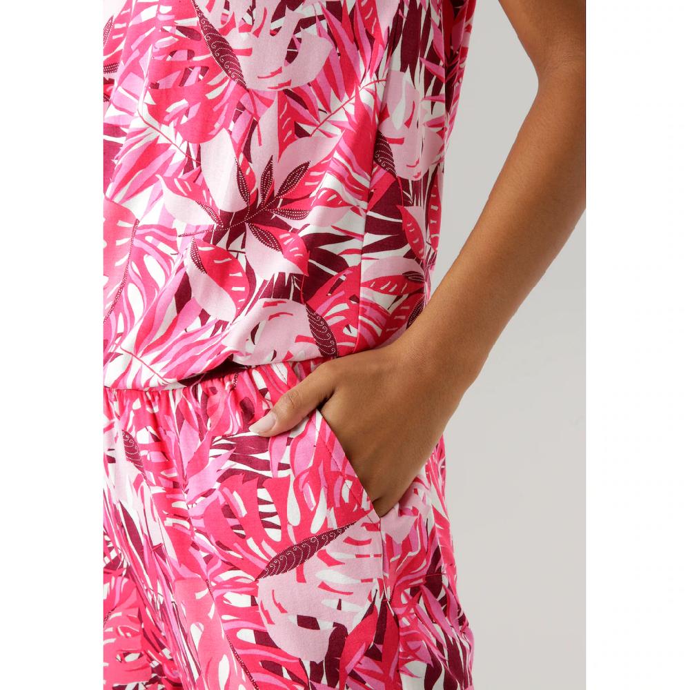 Aniston SELECTED Jumpsuit Mit Gummibund Auf Hüfthöhe Und Seitlichen Taschen