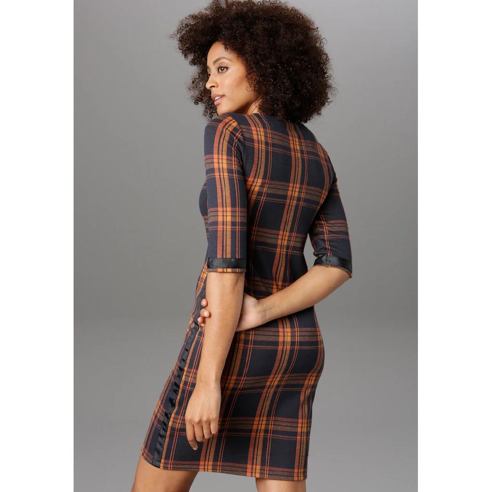 Aniston SELECTED Karokleid Mit Galonstreifen