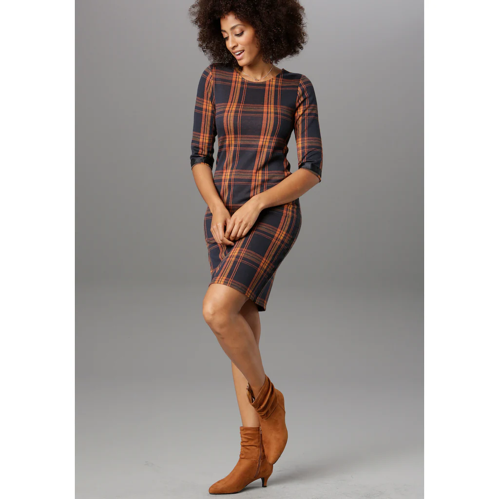 Aniston SELECTED Karokleid Mit Galonstreifen