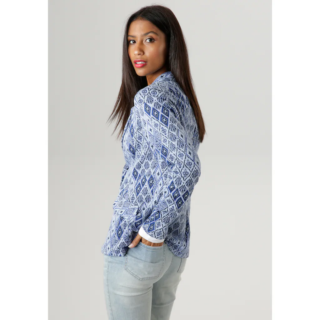 Aniston SELECTED Kurzblazer Aus Strukturiertem Jacquard