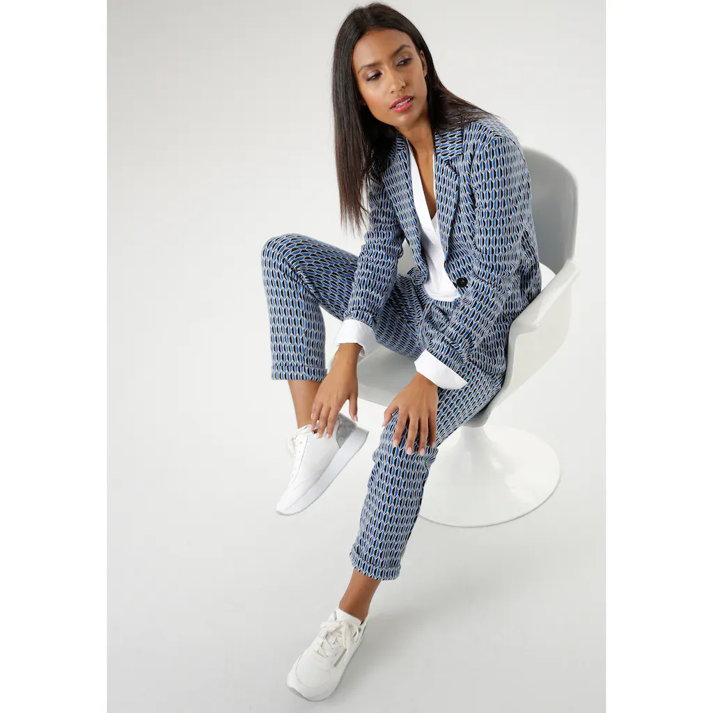 Aniston SELECTED Kurzblazer Mit Grafischem Allover-Muster