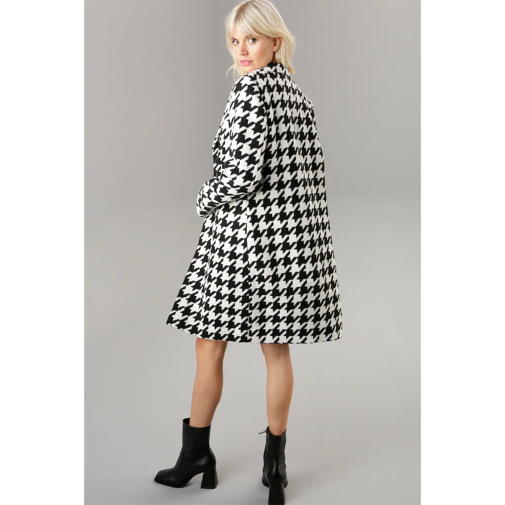 Aniston SELECTED Kurzmantel Mit Trendy Hahnentrittmuster