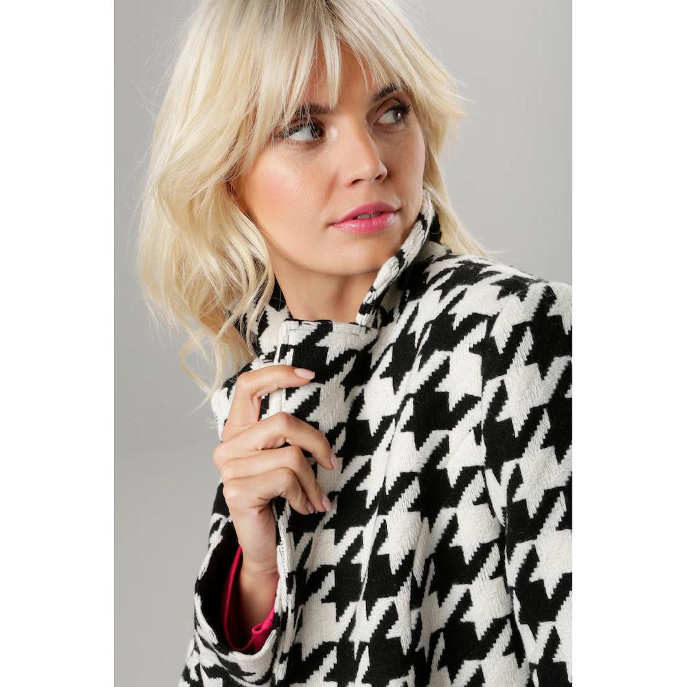 Aniston SELECTED Kurzmantel Mit Trendy Hahnentrittmuster