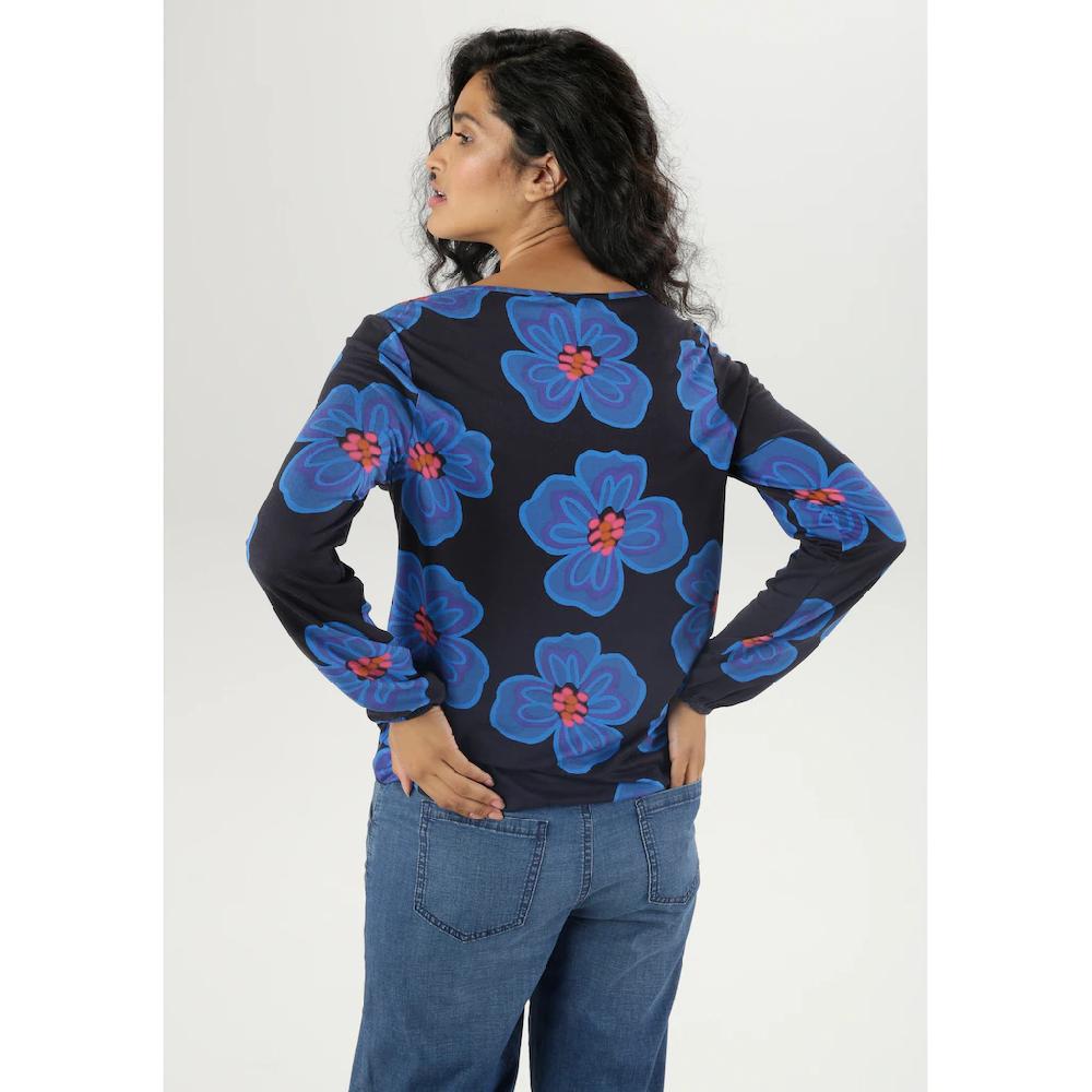 Aniston SELECTED Langarmshirt Mit Plakativem Blütendruck