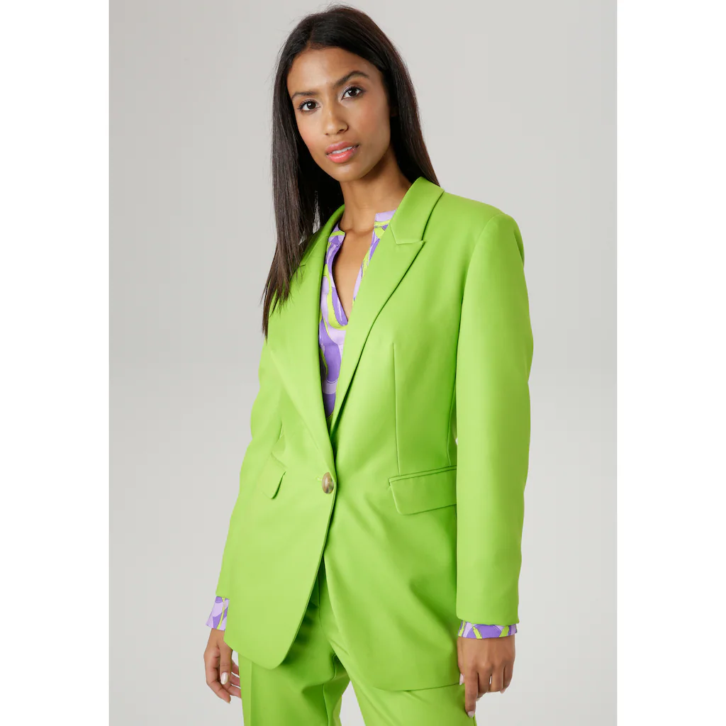 Aniston SELECTED Longblazer in trendy Farbpalette