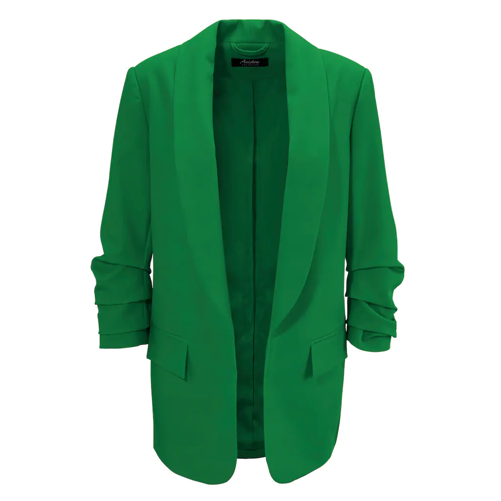 Aniston SELECTED Longblazer Mit Modischem Reverskragen Und Gerafften Ärmeln - NEUE KOLLEKTION