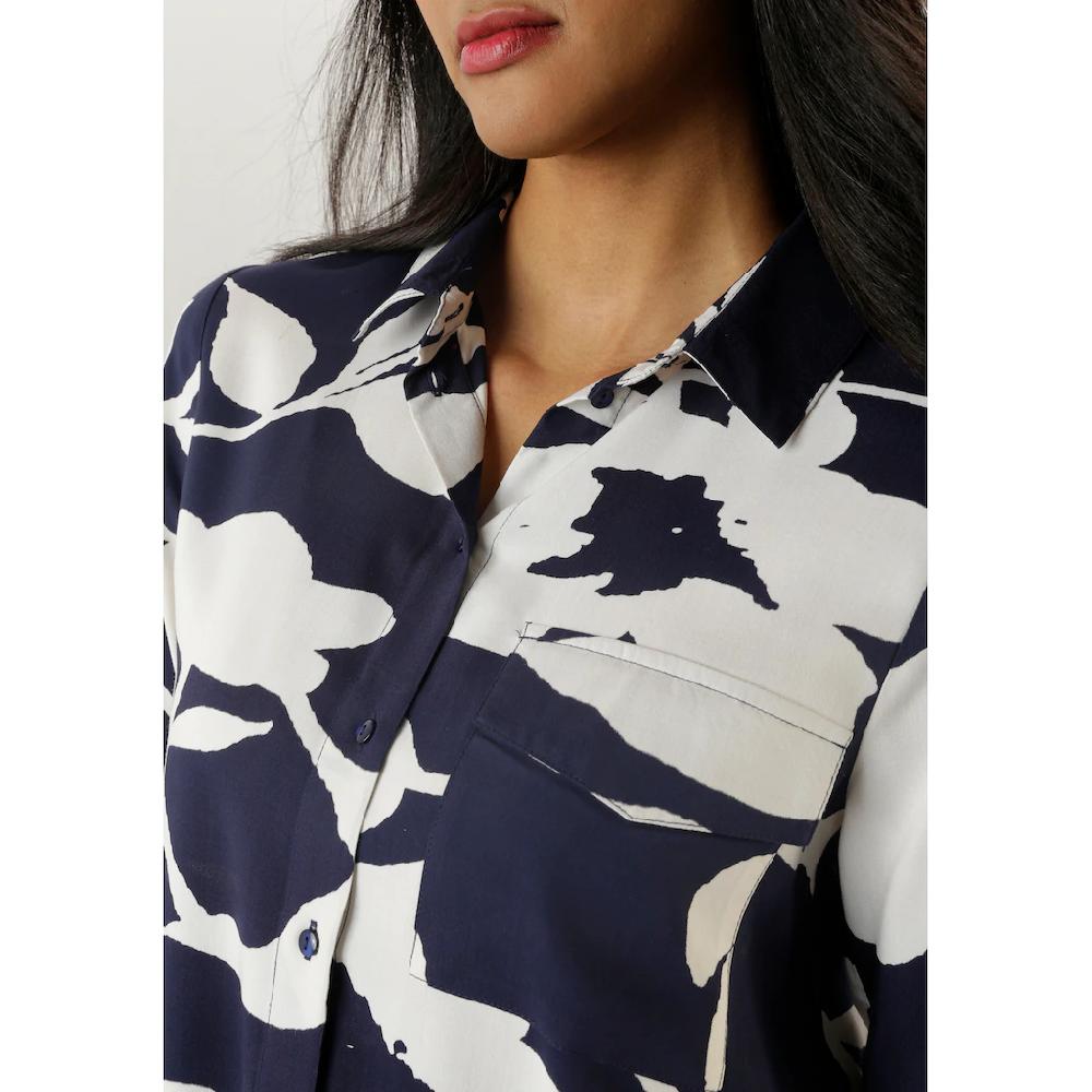 Aniston SELECTED Longbluse Mit Attraktiver Musterung Und Krempelbaren Ärmeln - NEUE KOLLEKTION