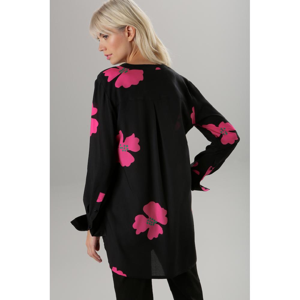 Aniston SELECTED Longbluse Mit Blüten Bedruckt - Jedes Teil Ein Unikat