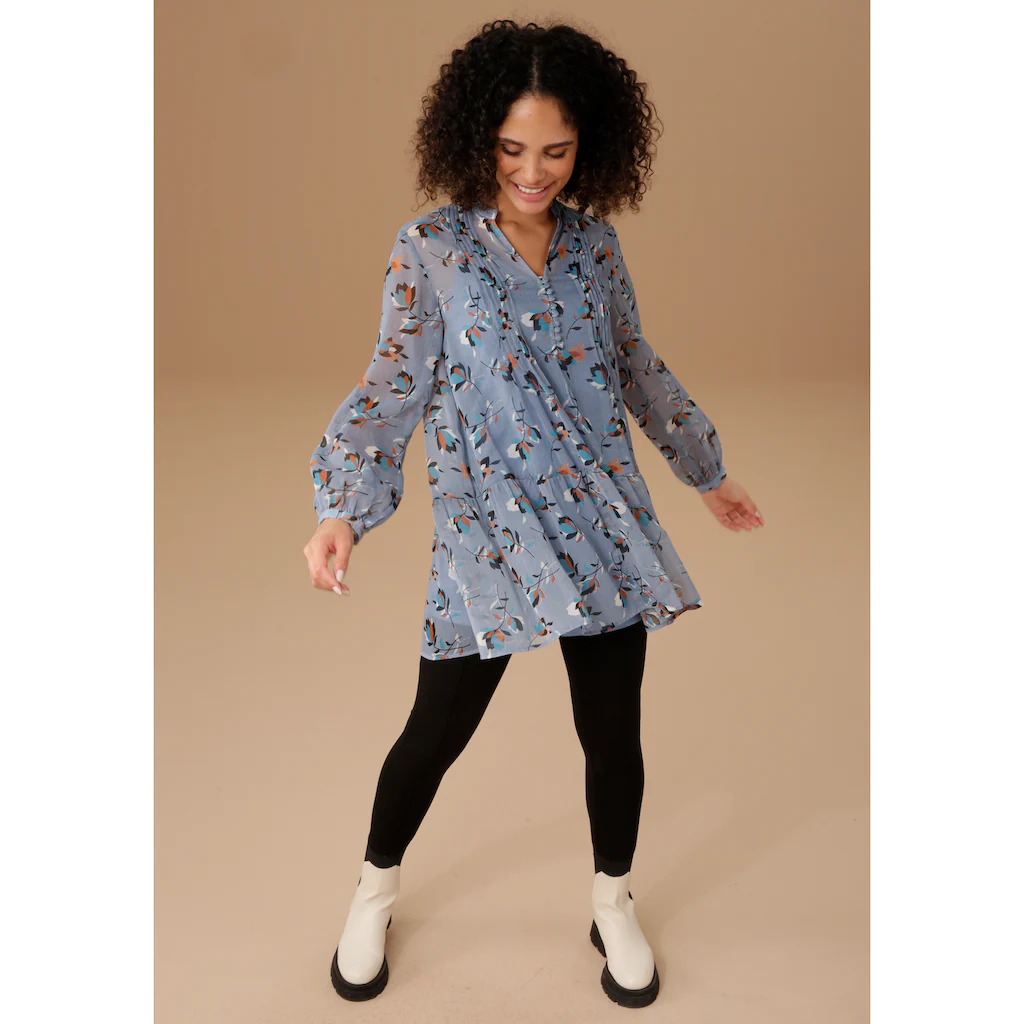 Aniston SELECTED Longbluse Mit Dekorativer Biesenverzierung