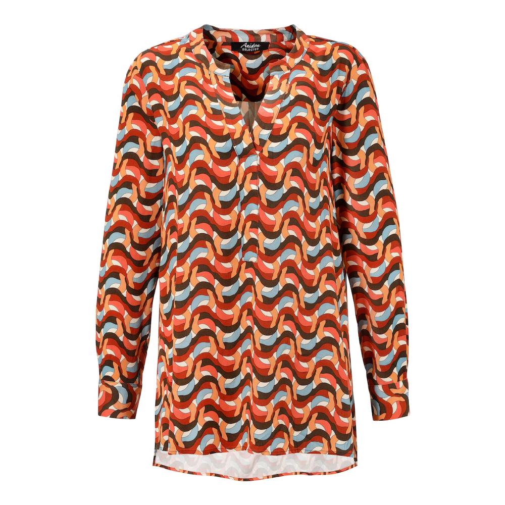 Aniston SELECTED Longbluse Vokuhila-Form - hinten länger als vorne