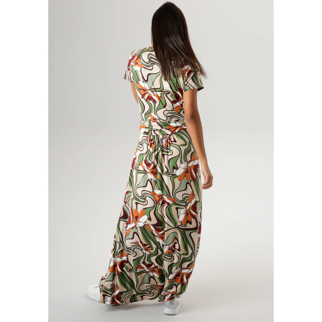 Aniston SELECTED Maxikleid Mit Falten Im Taillenbund