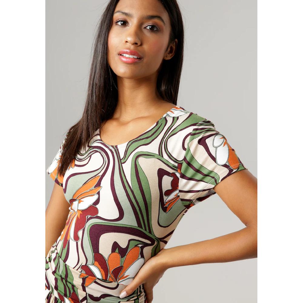 Aniston SELECTED Maxikleid Mit Falten Im Taillenbund