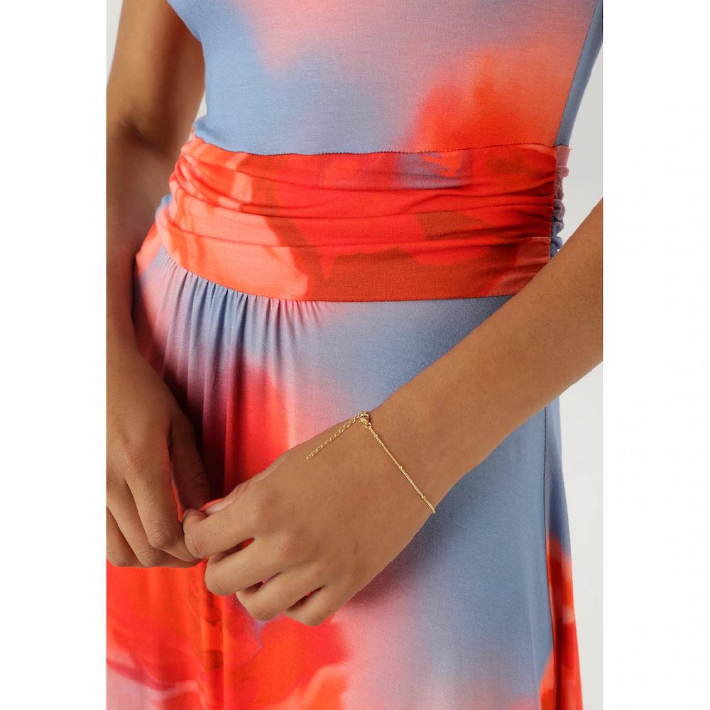 Aniston SELECTED Maxikleid Mit Figurbetonenden Raffungen In Der Taille - NEUE KOLLEKTION