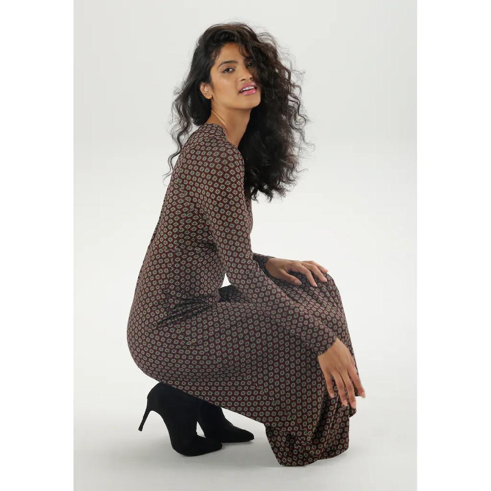 Aniston SELECTED Maxikleid Mit V-Ausschnitt In Wickeloptik Und Unterbrustnaht