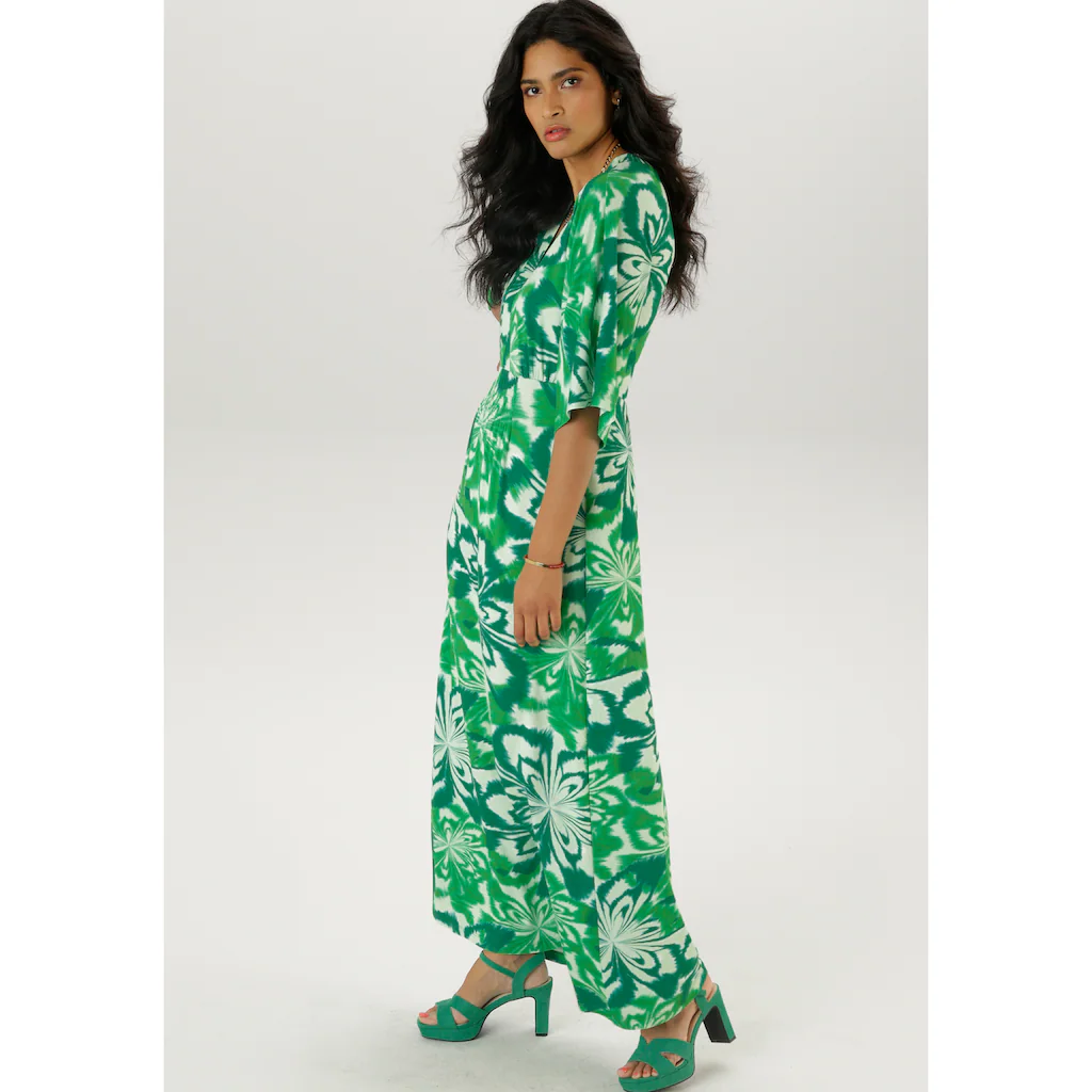 Aniston SELECTED Maxikleid Mit Weiten 3/4-langen Ärmeln - NEUE KOLLEKTION