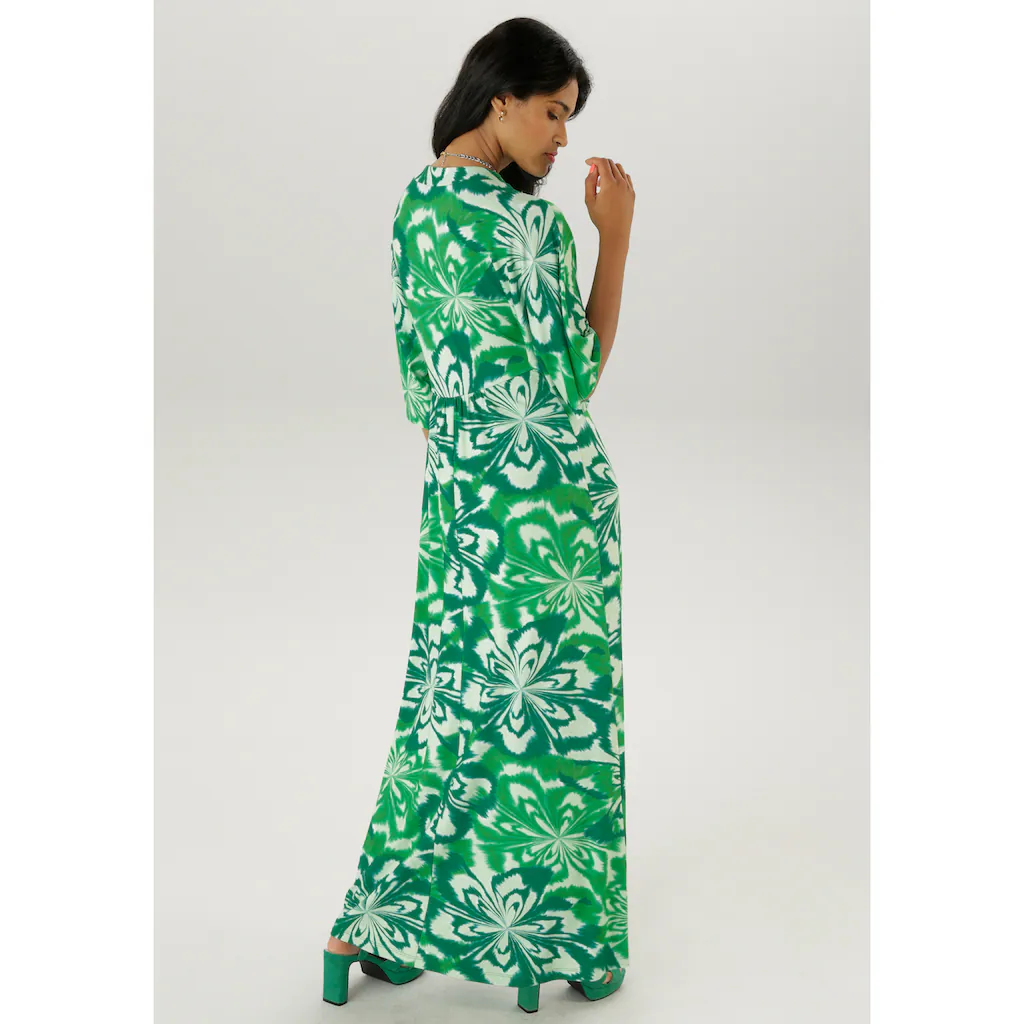 Aniston SELECTED Maxikleid Mit Weiten 3/4-langen Ärmeln - NEUE KOLLEKTION