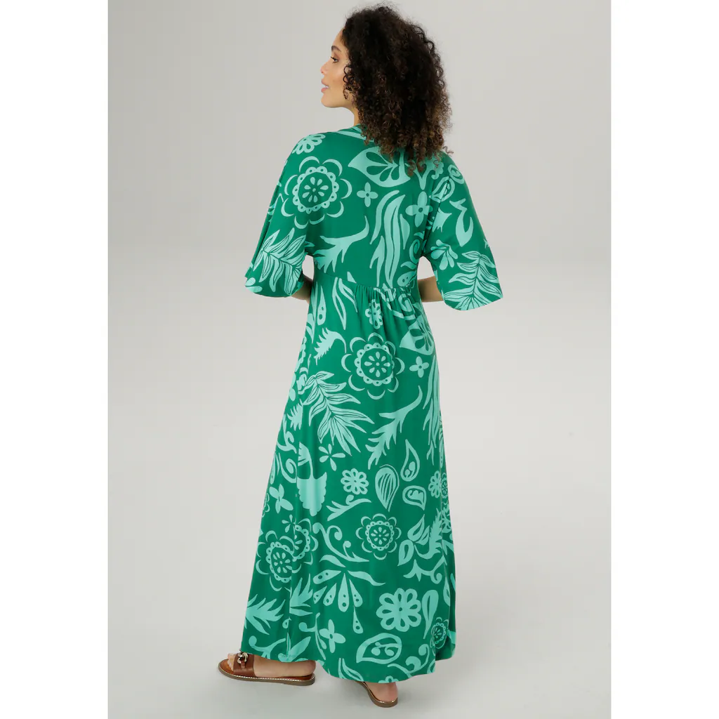 Aniston SELECTED Maxikleid Mit Weiten 3/4-langen Ärmeln