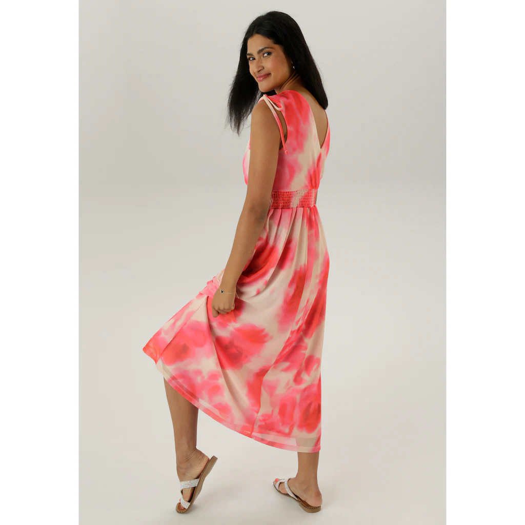 Aniston SELECTED Meshkleid Mit Trägern Zum Raffen - NEUE KOLLEKTION