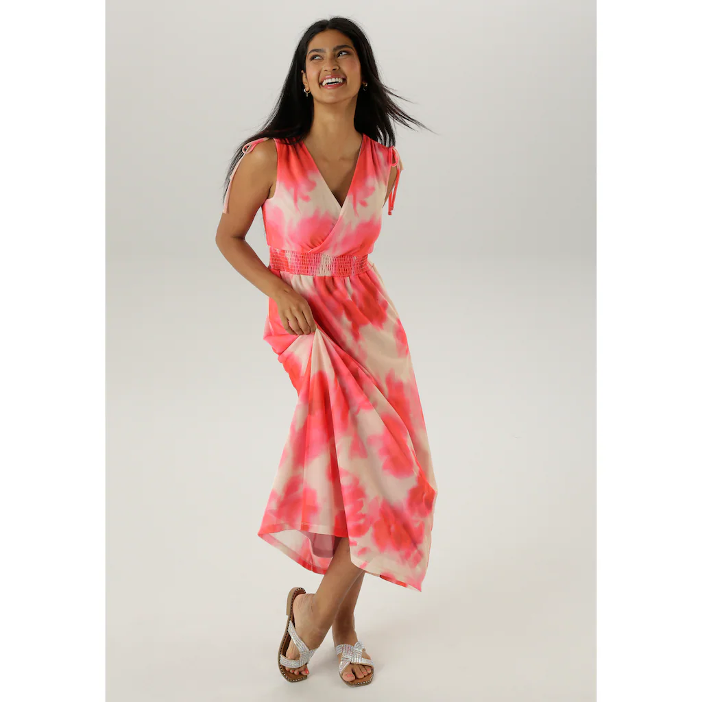 Aniston SELECTED Meshkleid mit Trägern zum Raffen - NEUE KOLLEKTION