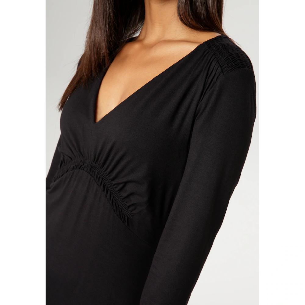 Aniston SELECTED Midikleid Mit Drapierter Unterbrustnaht