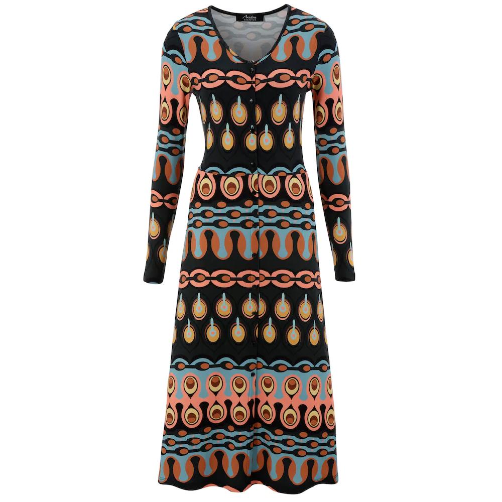 Aniston SELECTED Midikleid Mit Knopfleiste