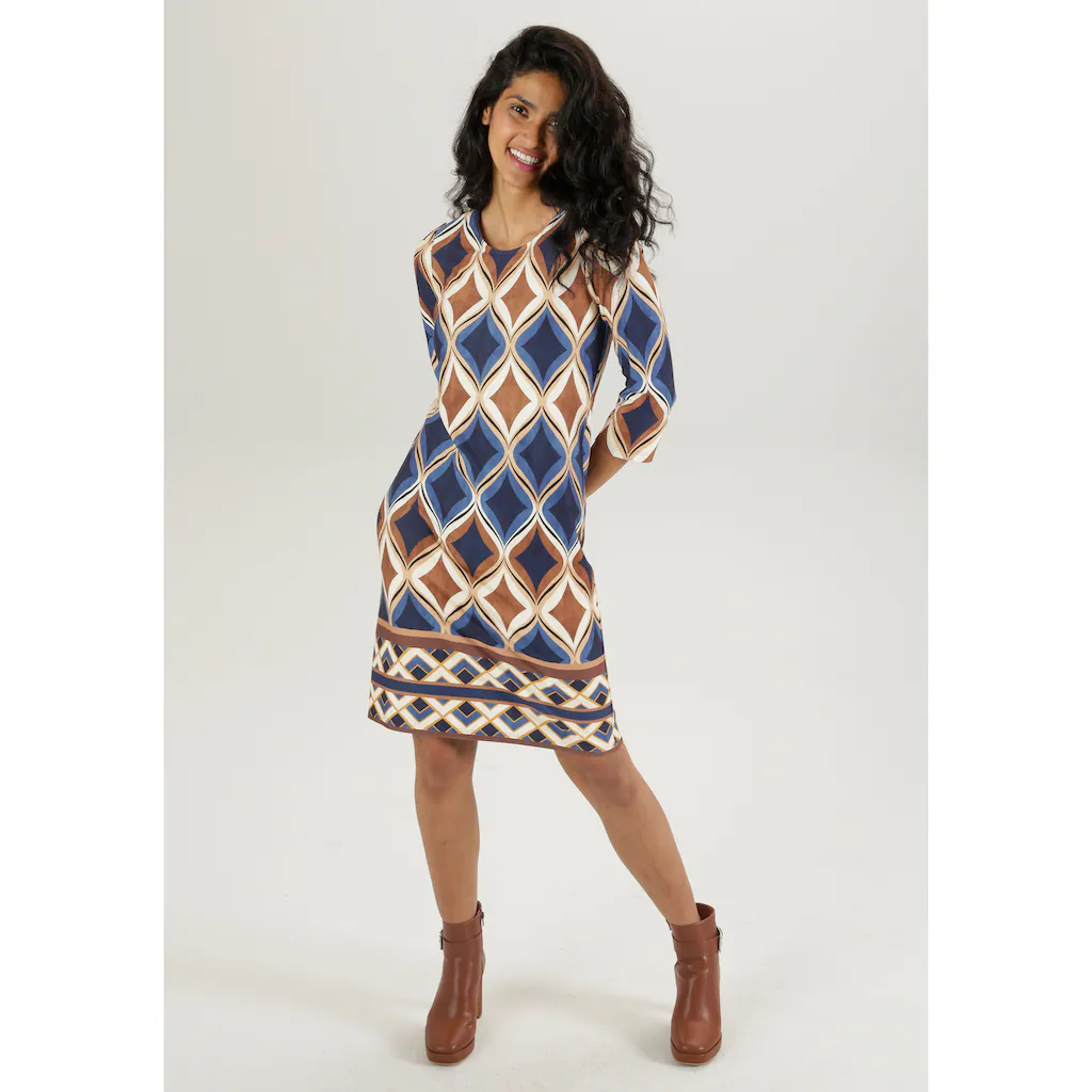 Aniston SELECTED Minikleid Mit Leichter Taillierung Und Elegantem Druck