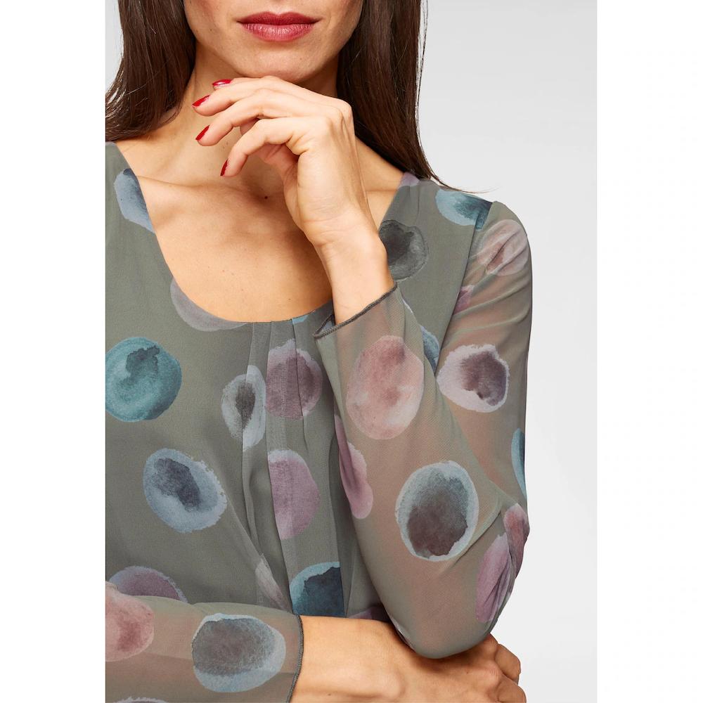 Aniston SELECTED Schlupfbluse Mit Blickdichtem Jerseyfutter