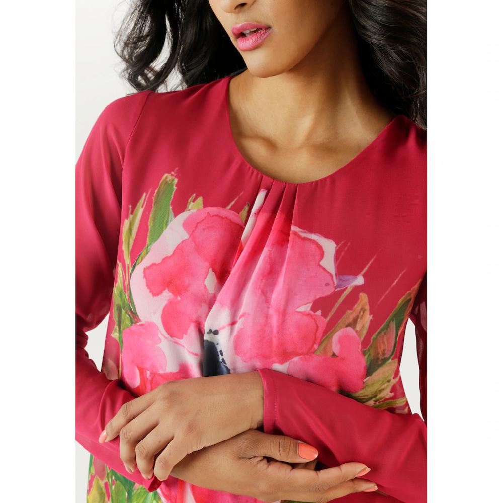 Aniston SELECTED Schlupfbluse Mit Blickdichtem Jerseyfutter - NEUE KOLLEKTION