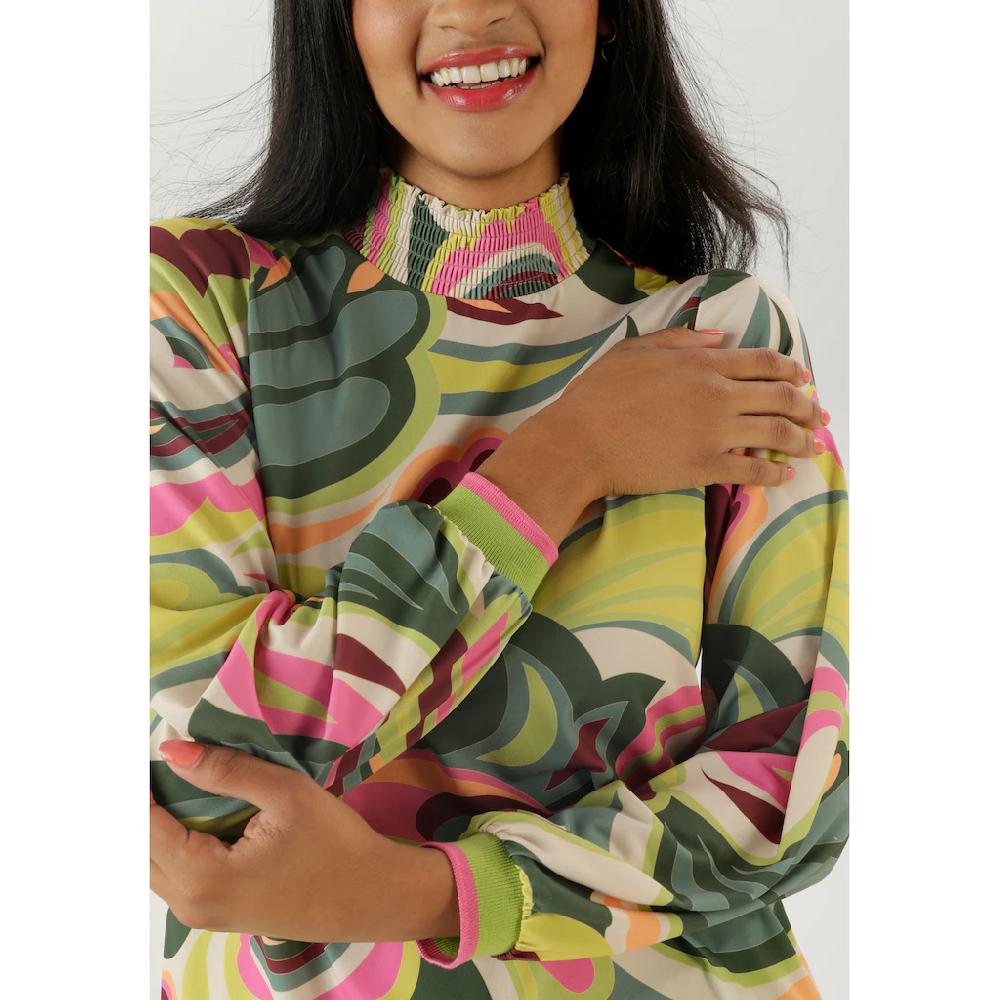 Aniston SELECTED Schlupfbluse Mit Modisch Einzigartigen Druckmuster Allover - NEUE KOLLEKTION