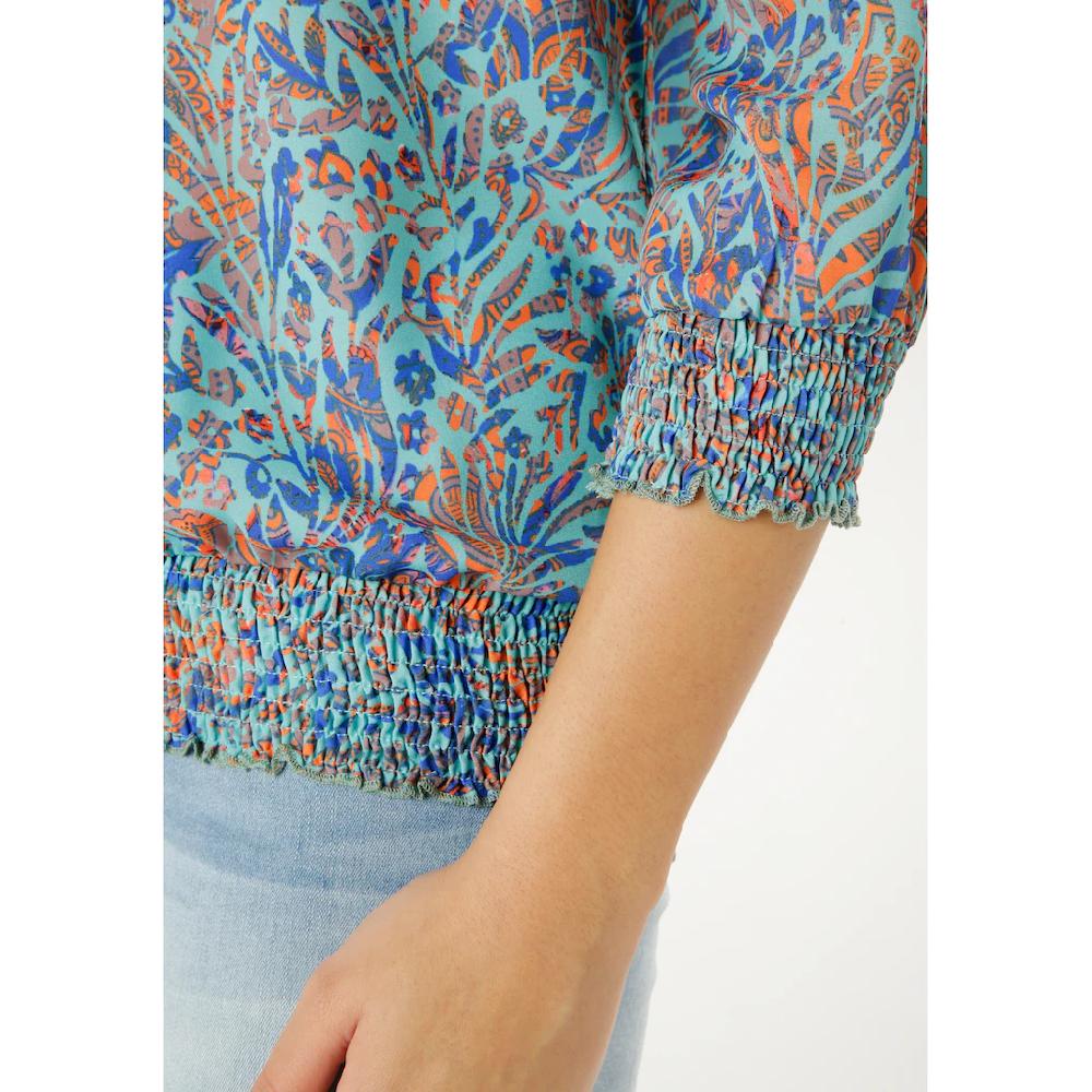 Aniston SELECTED Schlupfbluse Mit Smok-Bündchen