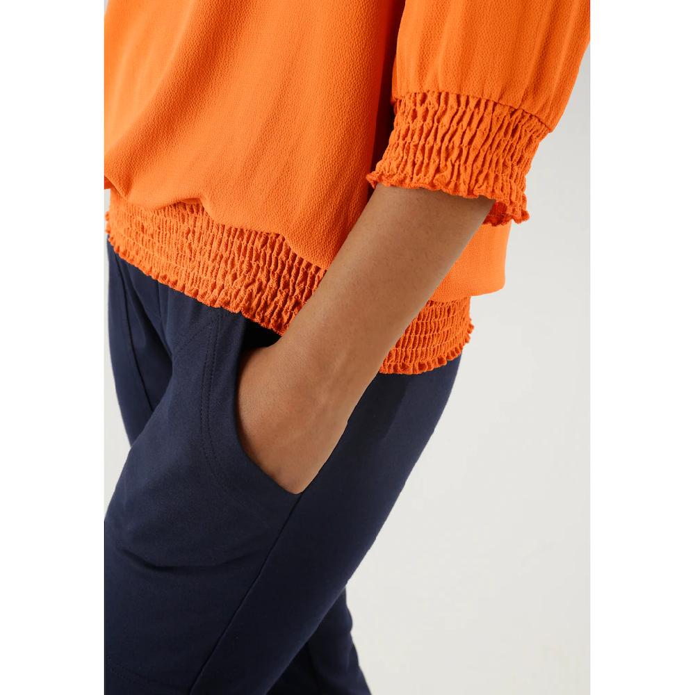 Aniston SELECTED Schlupfbluse Mit Smokbündchen Und Allover Blumenmuster - NEUE KOLLEKTION