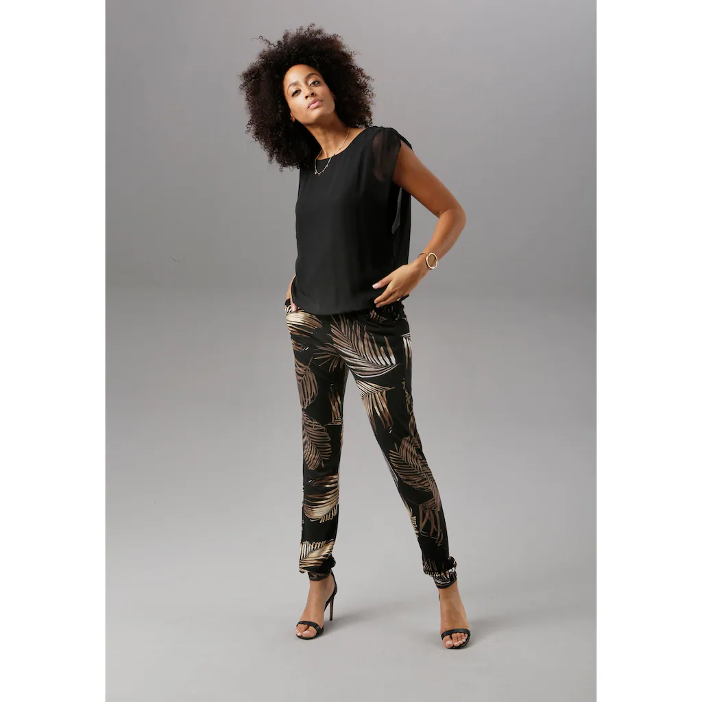 Aniston SELECTED Schlupfhose Im Allover-Print