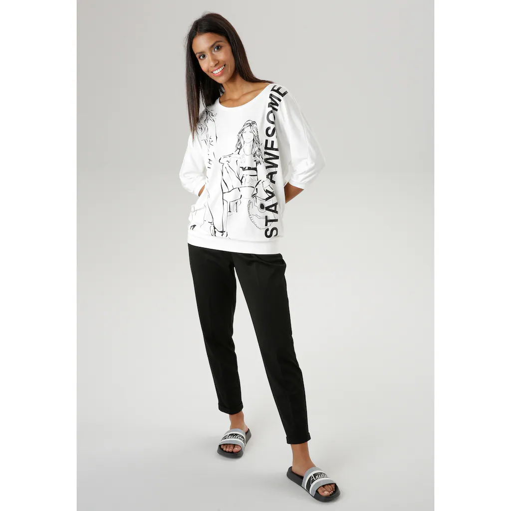 Aniston SELECTED Schlupfhose Mit Bundfalten