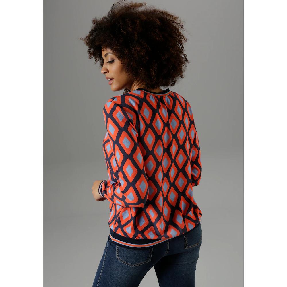 Aniston SELECTED Shirtbluse Mit Sportiven Bündchen