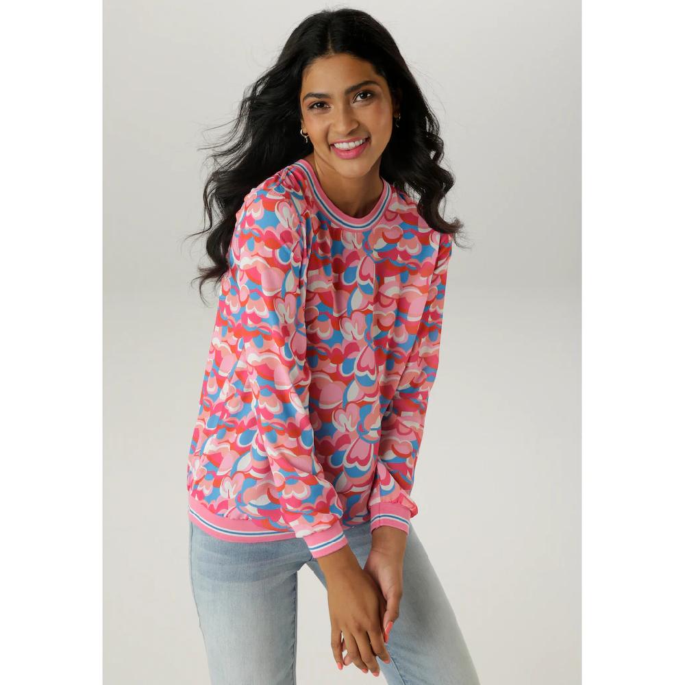 Aniston SELECTED Shirtbluse mit sportiven Bündchen - NEUE KOLLEKTION