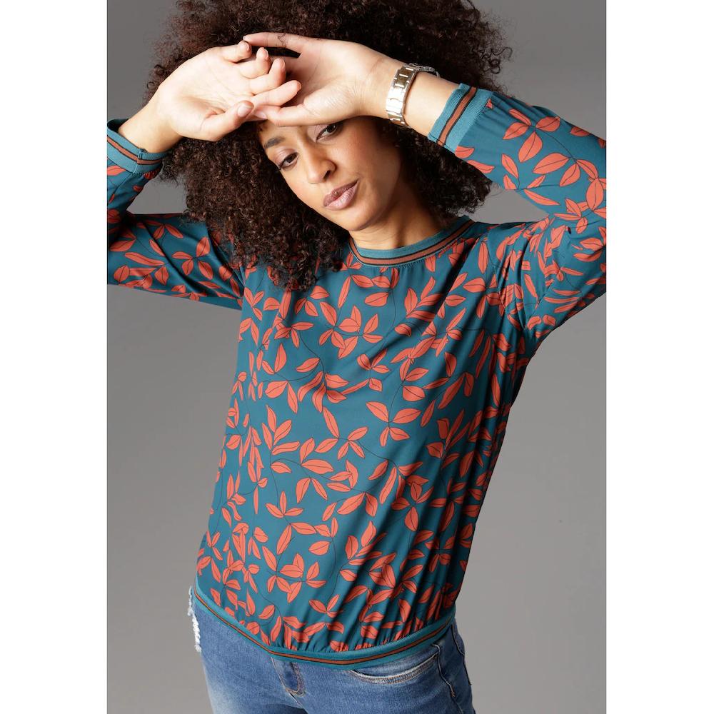 Aniston SELECTED Shirtbluse Mit Sportiven Bündchen