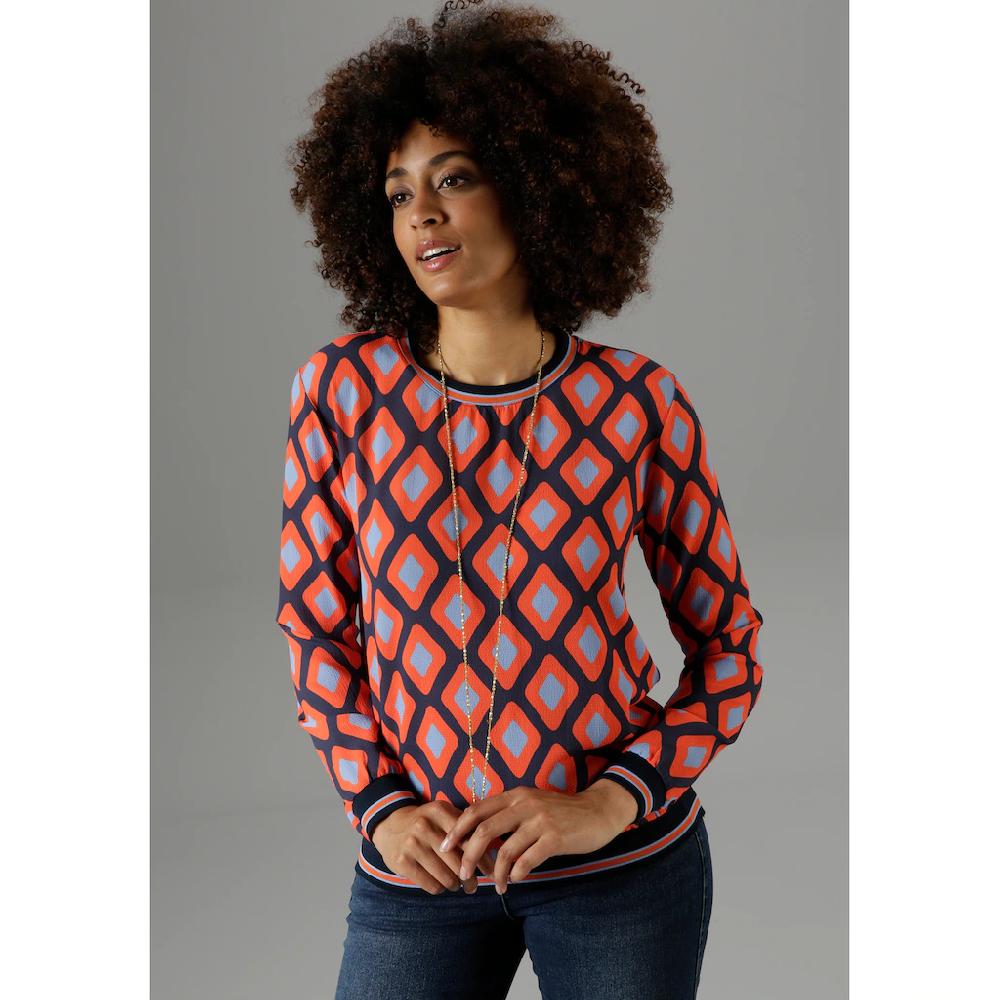 Aniston SELECTED Shirtbluse mit sportiven Bündchen