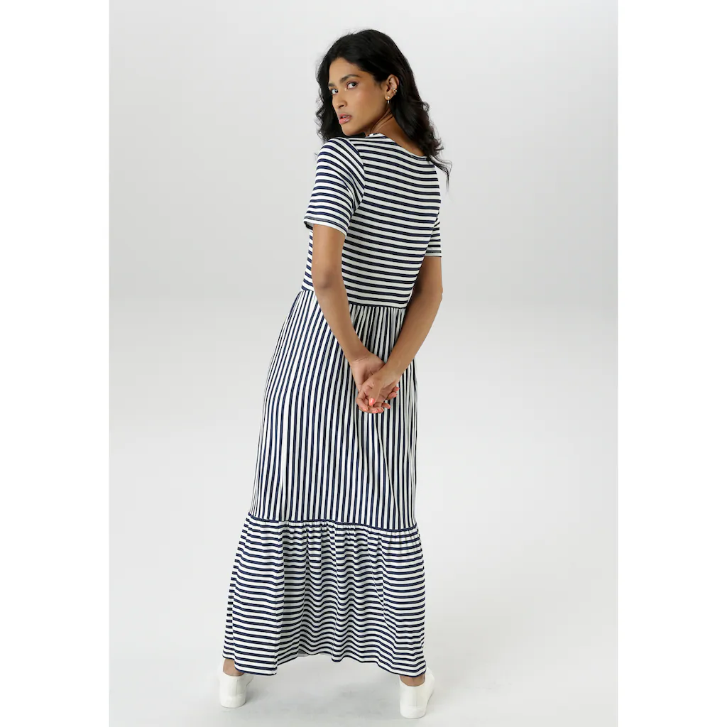 Aniston SELECTED Sommerkleid Im Gestreiften Design Für Einen Zeitlos Schönen Look - NEUE KOLLEKTION