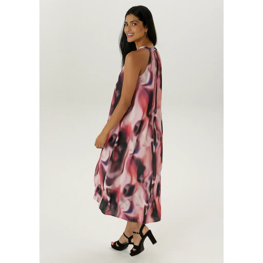 Aniston SELECTED Sommerkleid In A-Linie Und Im Farbharmonischen Druck - NEUE KOLLEKTION