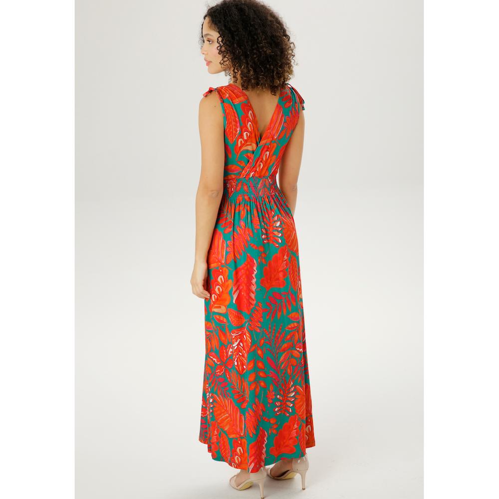 Aniston SELECTED Sommerkleid Mit Breiten Trägern Zum Raffen