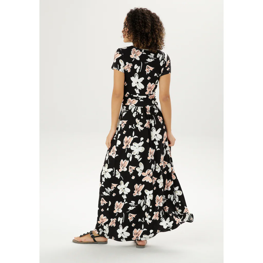Aniston SELECTED Sommerkleid Mit Gerafftem Taillenbund