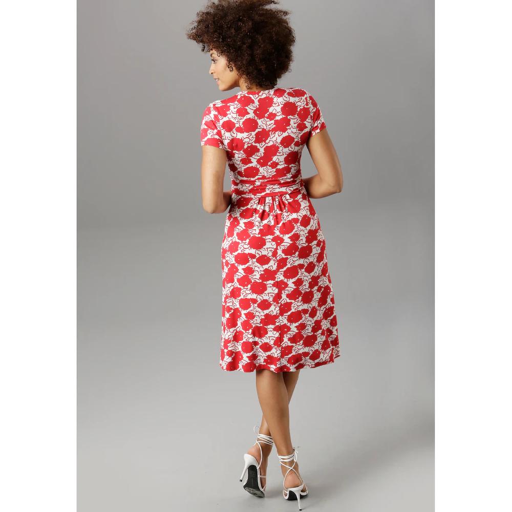 Aniston SELECTED Sommerkleid Mit Gewickeltem Ausschnitt