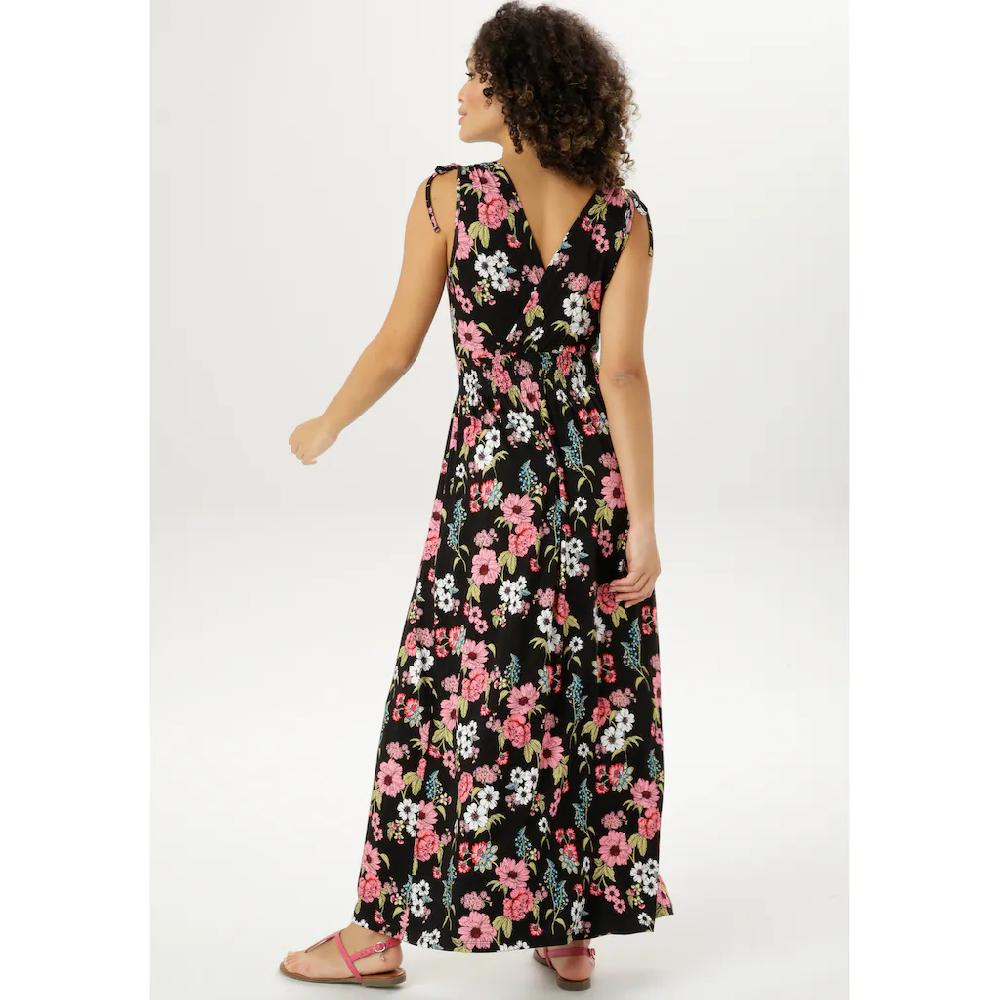 Aniston SELECTED Sommerkleid Mit Trägern Zum Raffen