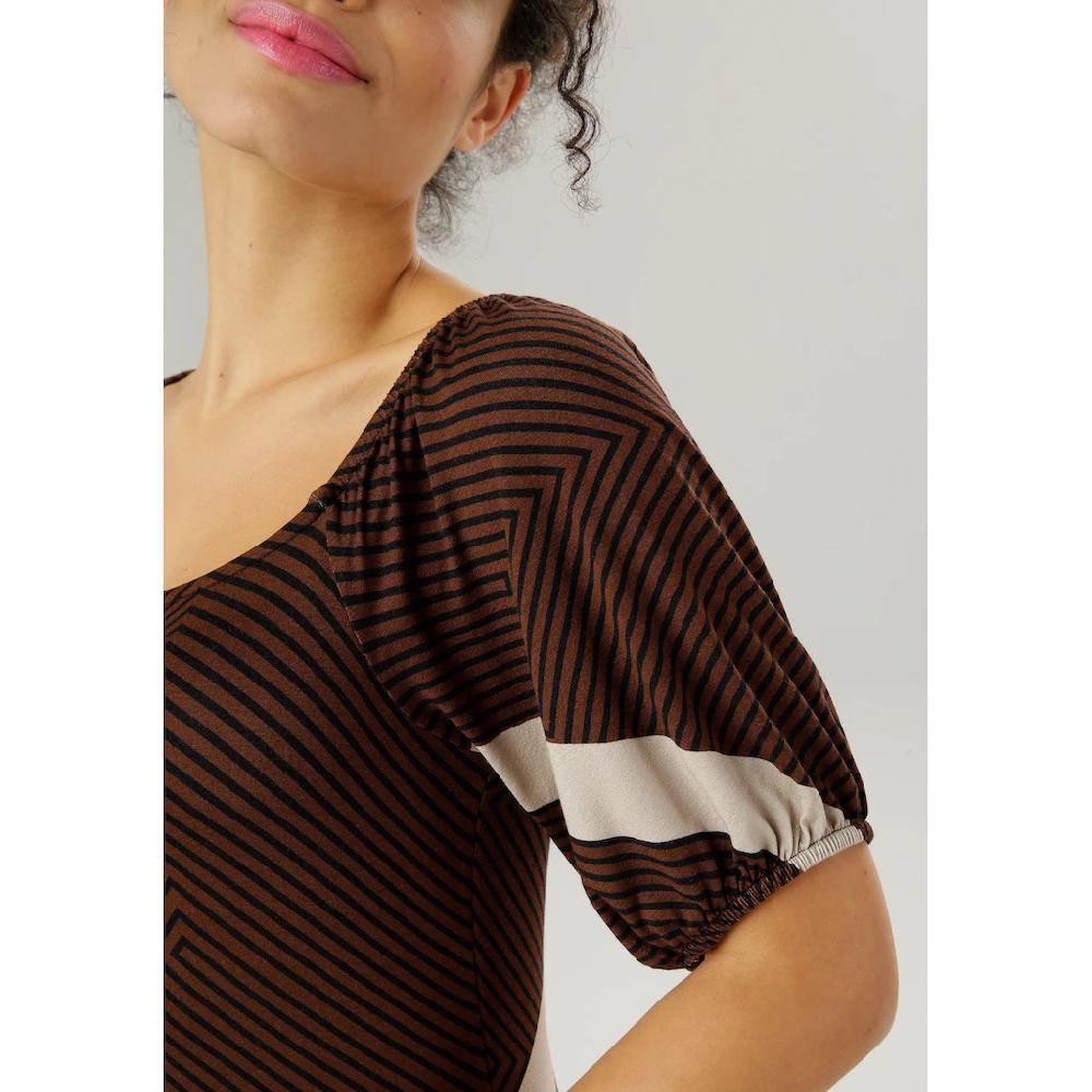 Aniston SELECTED Sommerkleid Mit Verlängertem Halbarm