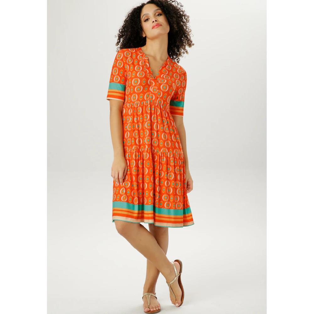 Aniston SELECTED Sommerkleid Mit Verlängertem Halbarm