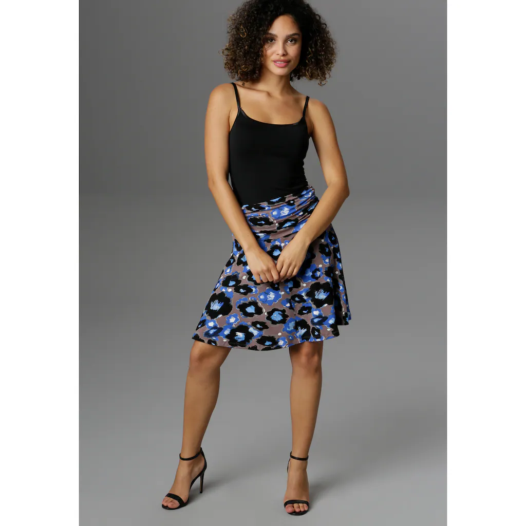 Aniston SELECTED Sommerrock Mit Seitlicher Raffung