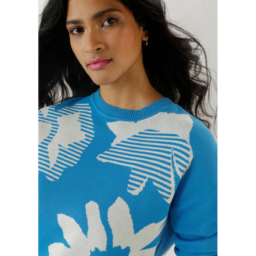 Aniston SELECTED Strickpullover Mit Trendiger Und Großflächiger Jacquardmusterung - NEUE KOLLEKTION